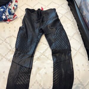 SPANX Shiny Black Leggings